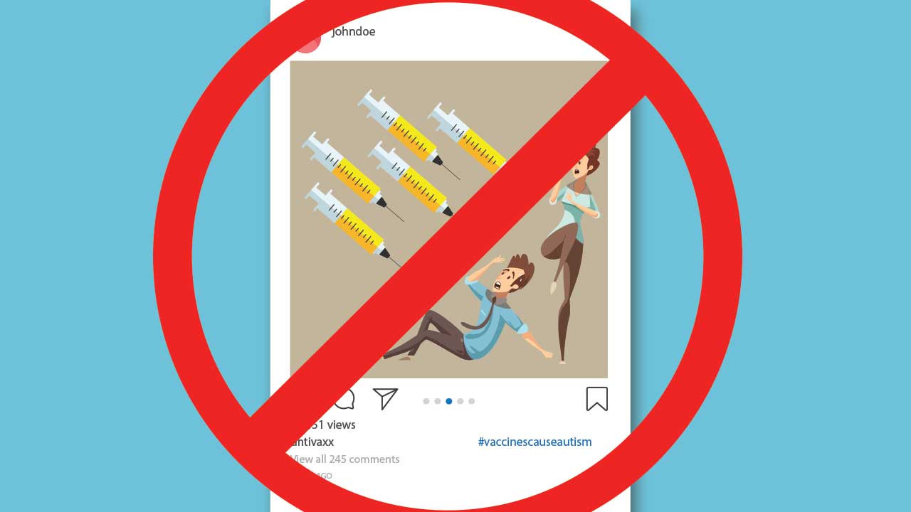 anti vaxx instagram post