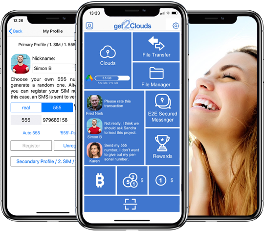 Secure messenger get2Clouds