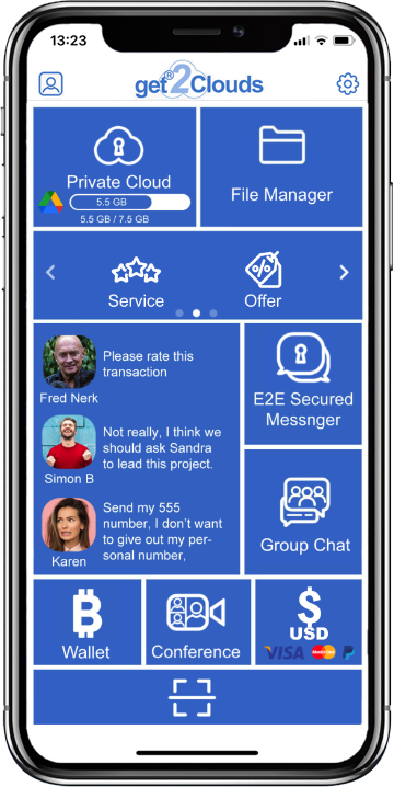 get2Clouds - Privacy Bitcoin Wallet & Messenger